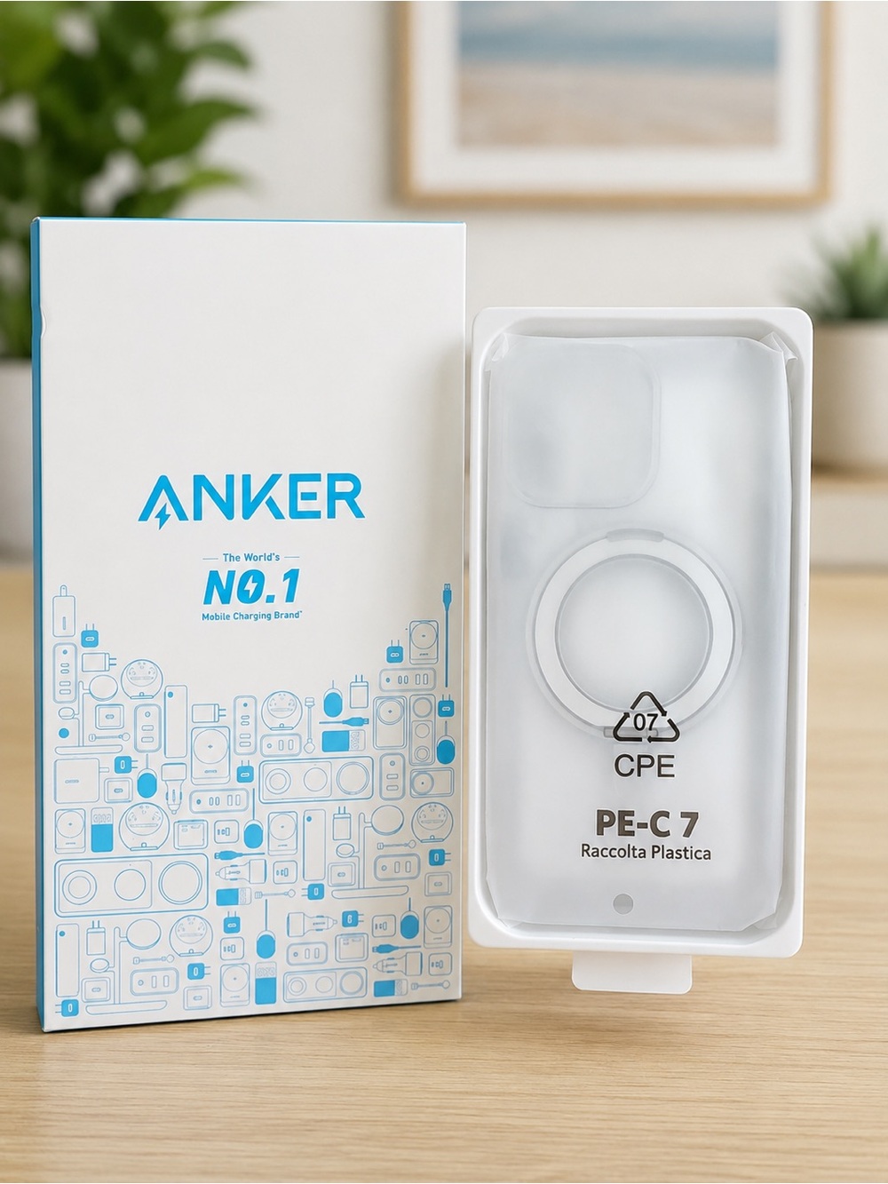 Anker Magnetic Wireless Charger NEW White Open Box w/ Original Packaging